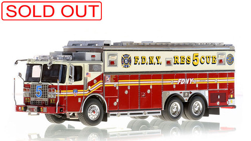 1:50 scale model replica of FDNY Rescue 5
