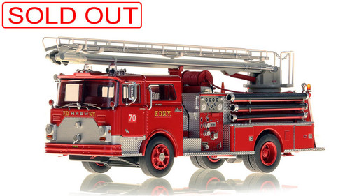 1:50 scale model of FDNY Engine 70 - 1970 Mack® CF 50' TeleSqurt 1:50 scale model of FDNY Engine 70 - 1970 Mack® CF 50' TeleSqurt