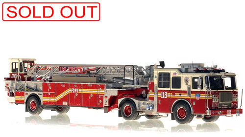 1:50 scale model of FDNY Ladder 118 1:50 scale model of FDNY Ladder 118