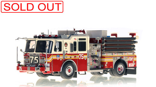1:50 scale model of FDNY KME Engine 75 in the Bronx