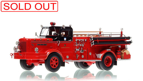 1:50 scale model of Chicago Fire Department 1953 FWD F-1000T - Engine 66