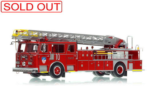 1:50 scale model of FDNY 1984 Seagrave 100' Ladder 10 - Manhattan 1:50 scale model of FDNY 1984 Seagrave 100' Ladder 10 - Manhattan