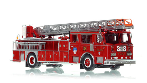 1:50 scale model of FDNY 1983 Seagrave 100' Ladder 38 - Bronx 1:50 scale model of FDNY 1983 Seagrave 100' Ladder 38 - Bronx