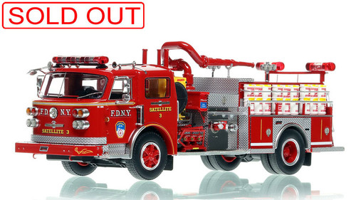 1:50 scale model of FDNY 1982 American LaFrance Satellite 3 - Brooklyn 1:50 scale model of FDNY 1982 American LaFrance Satellite 3 - Brooklyn