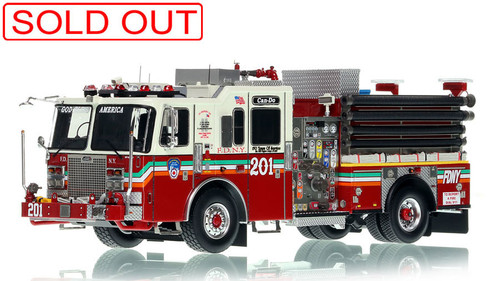 1:50 scale model of Fire Department City of New York KME Engine 201 - Brooklyn