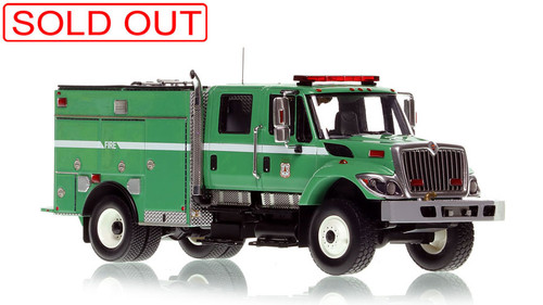 1:50 scale model of USFS Wildland BME Model 34 Type 3 International 7400 4x4