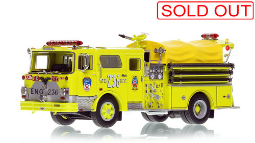 1:50 scale model of FDNY 1981 Mack® CF Pumper - Engine 236 - Brooklyn