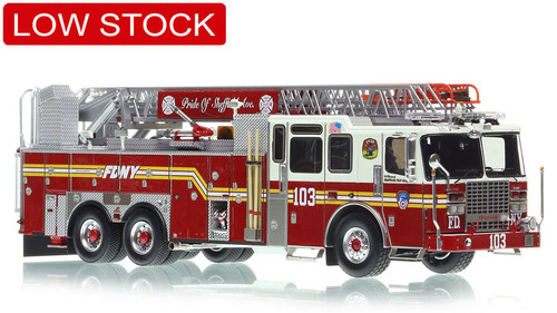 1:50 scale model of Fire Department City of New York 2017 Ladder 103 - Brooklyn