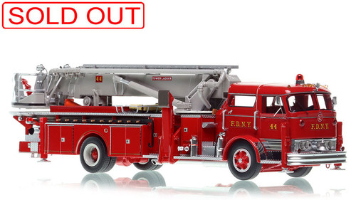 1:50 scale model of FDNY 1969 Mack® C/Eaton 75' Tower Ladder 44 - Bronx
