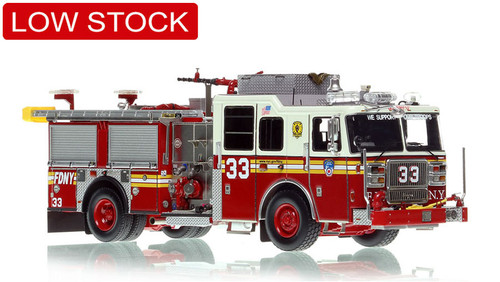 1:50 scale model of Fire Department City of New York 2009 Seagrave Engine 33 - Manhattan
