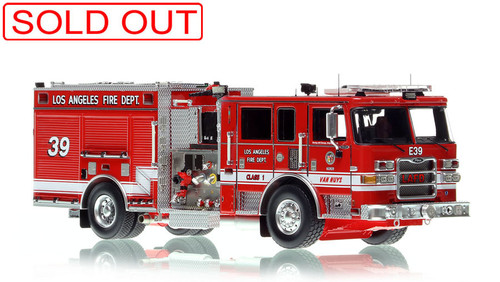 1:50 scale model of City of Los Angeles Fire Department 2017 Pierce Arrow XT Engine 39 - Van Nuys
