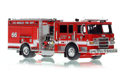 1:50 scale model of City of Los Angeles Fire Department 2017 Pierce Arrow XT Engine 66 - Southwest LA/Hyde Park