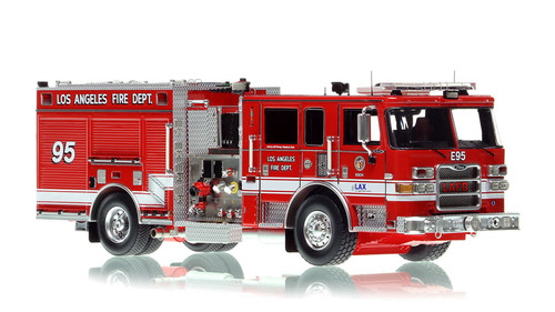1:50 scale model of City of Los Angeles Fire Department 2017 Pierce Arrow XT Engine 95 - LAX Area/Hotel District