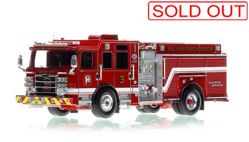 1:50 scale model of Dallas Fire-Rescue 2022 Pierce Enforcer Engine 3 - Gator Pit 1:50 scale model of Dallas Fire-Rescue 2022 Pierce Enforcer Engine 3 - Gator Pit
