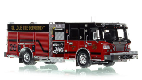 1:50 scale model of St. Louis Fire Department 2010 Spartan/Smeal Engine 26 - Penrose