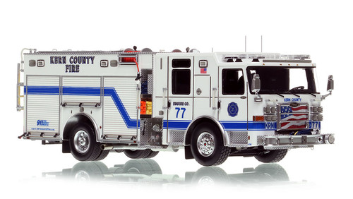 1:50 scale model of Kern County 2022 Pierce Enforcer Engine 77 - Ridgecrest Heights