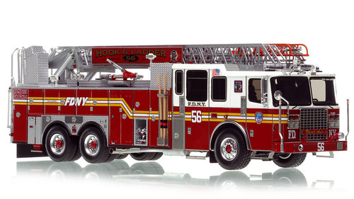 1:50 scale model of Fire Department City of New York 2013 Ferrara Ladder 56 - Bronx