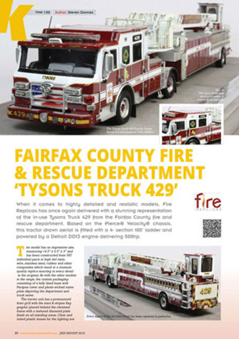 Fairfax County T429 featured in Truck Model World