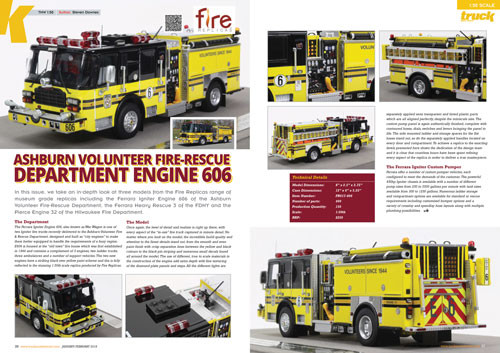 Ashburn VFRD "War Wagon" E606 featured in Truck Model World Magazine