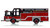 1:50 scale model of Chicago Fire TV Series 1996 HME/Saulsbury Squad 3