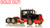 1:50 scale model of a 1954 Autocar DC-100T Tandem Axle Integral Sleeper - Black over Red
