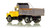1:50 scale model of Mack® R Single Axle Dump Truck - Yellow over Black w/Grey Dump Body