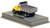 1:50 scale model of Mack® R Single Axle Dump Truck - Yellow over Black w/Grey Dump Body