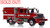 1:50 scale model of CAL FIRE Wildland BME Model 34 Type 3 International 7400 4x4 with Aluminum Rims