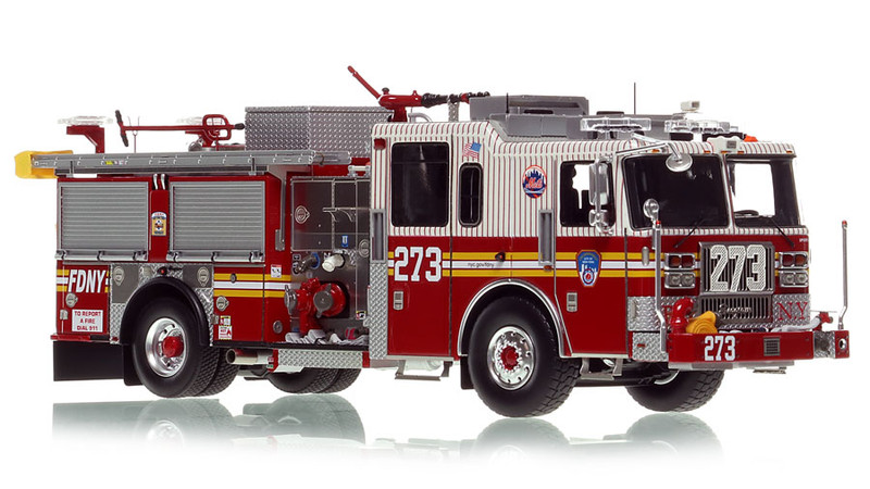 1:50 scale model of FDNY 2022 Seagrave Attacker HD Engine 273 - Queens