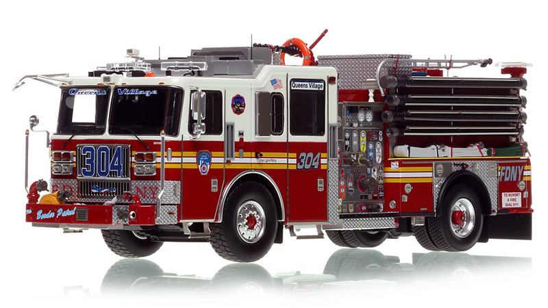 1:50 scale model of FDNY 2021 Seagrave Attacker HD Engine 304 - Queens