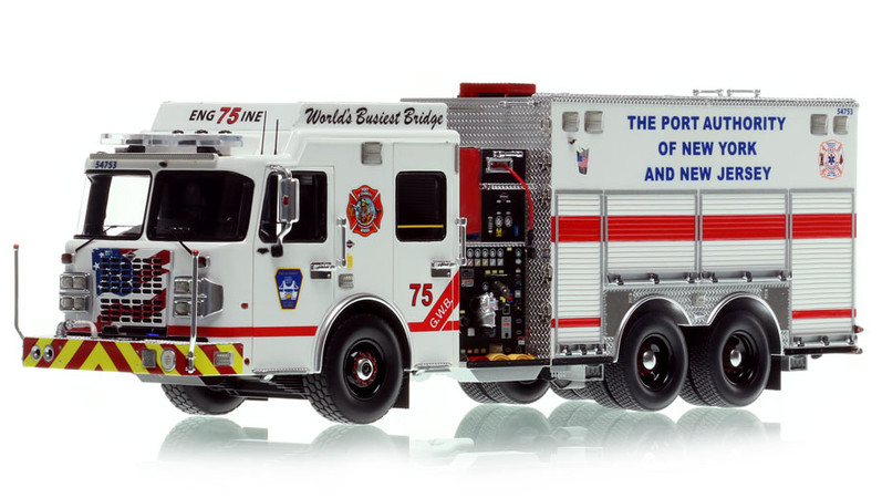 1:50 scale model of Port Authority of NY and NJ - 2022 Spartan Metro Star Engine 75 - G.W.B.