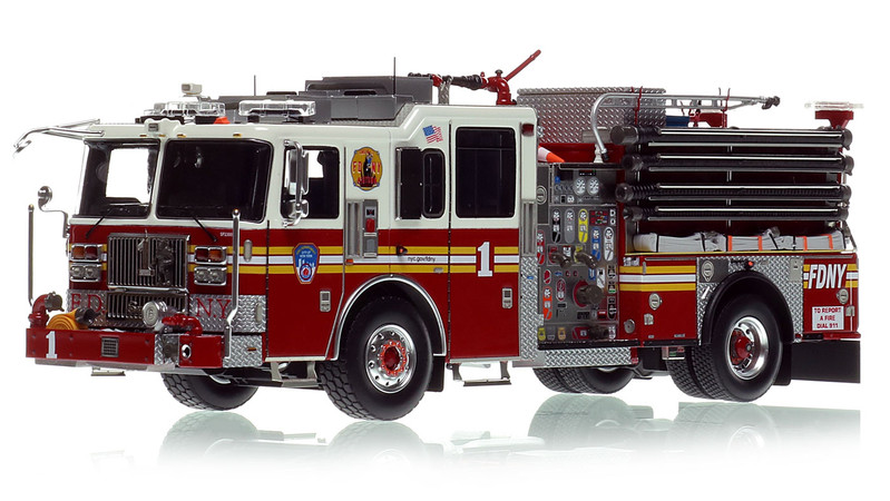 1:50 scale model of FDNY 2023 Seagrave Attacker HD Engine 1 - Manhattan