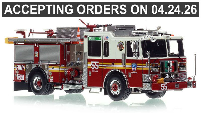 1:50 scale model of FDNY 2023 Seagrave Attacker HD Engine 55