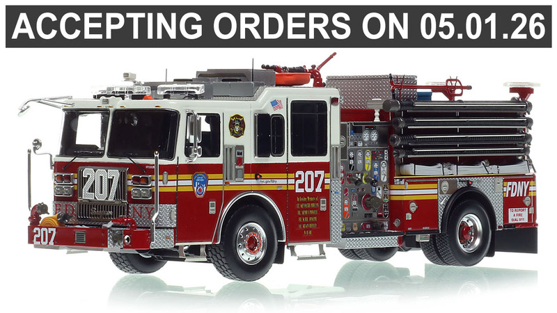 1:50 scale model of FDNY 2022 Seagrave Attacker HD Engine 207 - Brooklyn