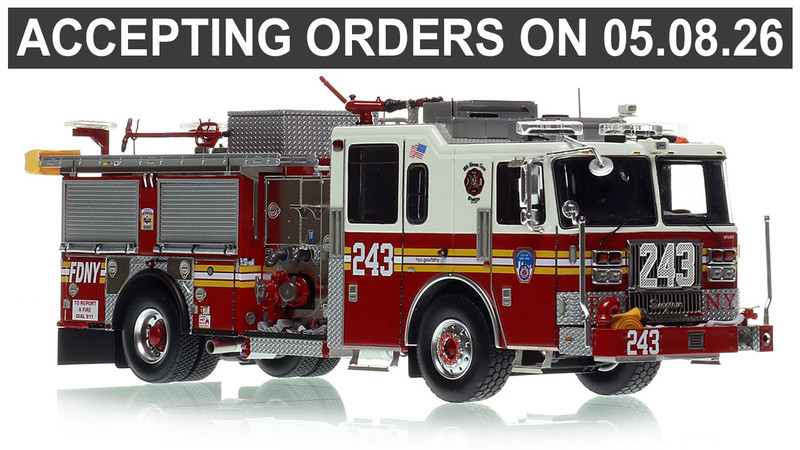 1:50 Scale Model of FDNY 2022 Seagrave Attacker HD Engine 243 - Brooklyn