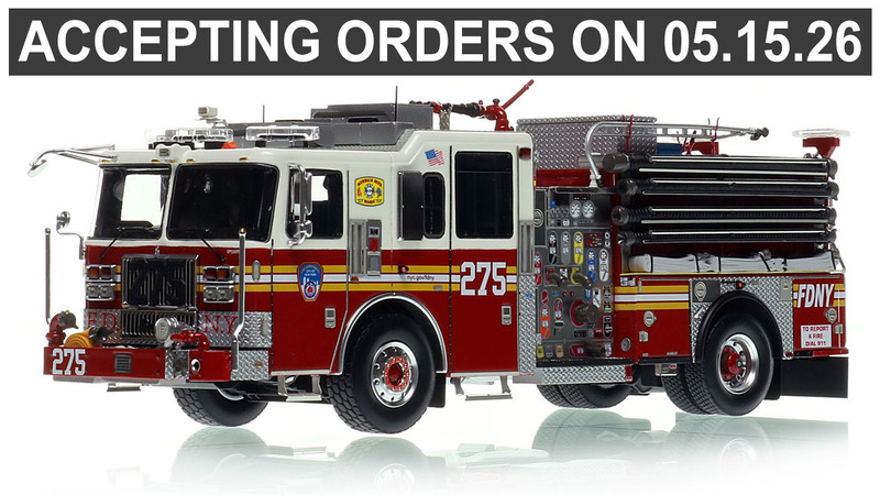 1:50 Scale Model of FDNY 2022 Seagrave Attacker HD Engine 275 - Queens