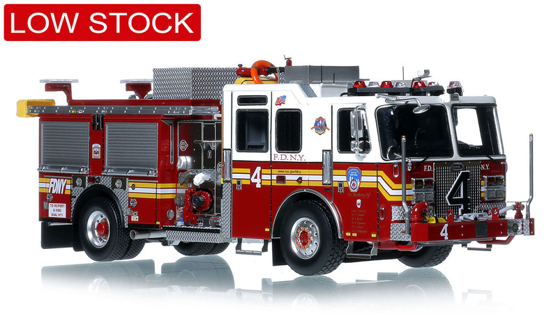 1:50 Scale Model of FDNY 2015 KME Severe Service Engine 4 - Manhattan