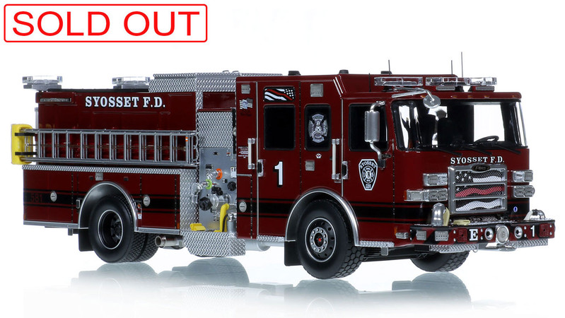 1:50 Scale Model of Syosset Fire Department 2022 Pierce Enforcer Engine 581