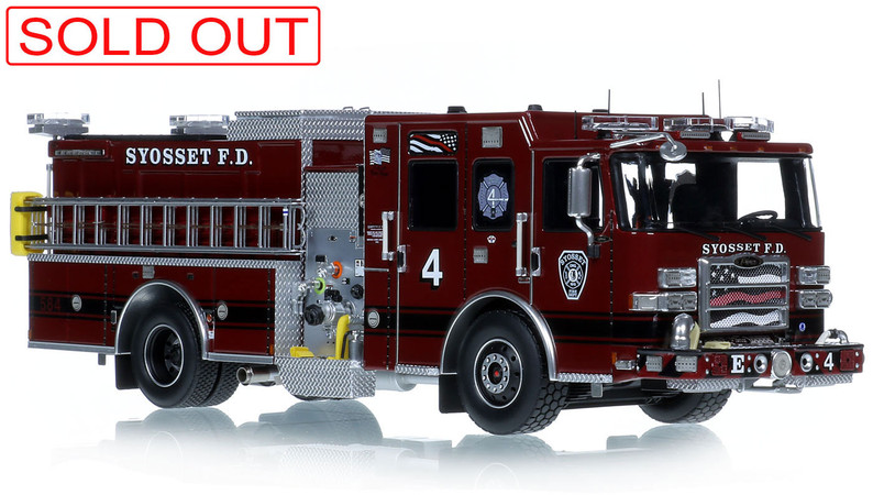 1:50 Scale Model of Syosset Fire Department 2022 Pierce Enforcer Engine 584
