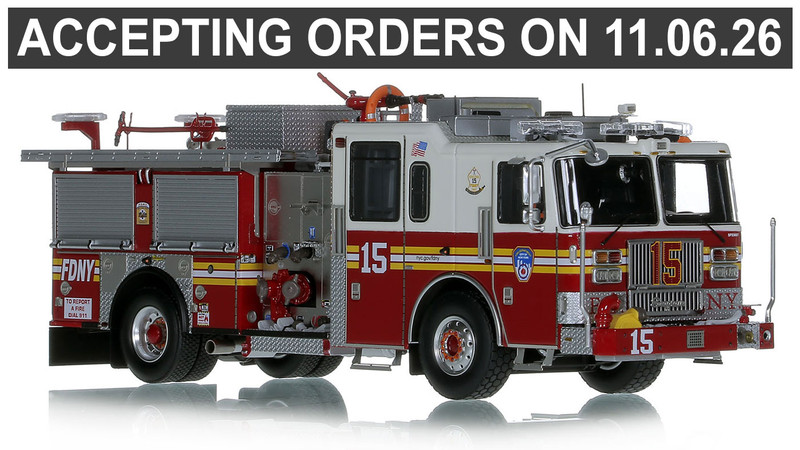 1:50 Scale Model of FDNY 2023 Seagrave Attacker HD Engine 15 - Manhattan