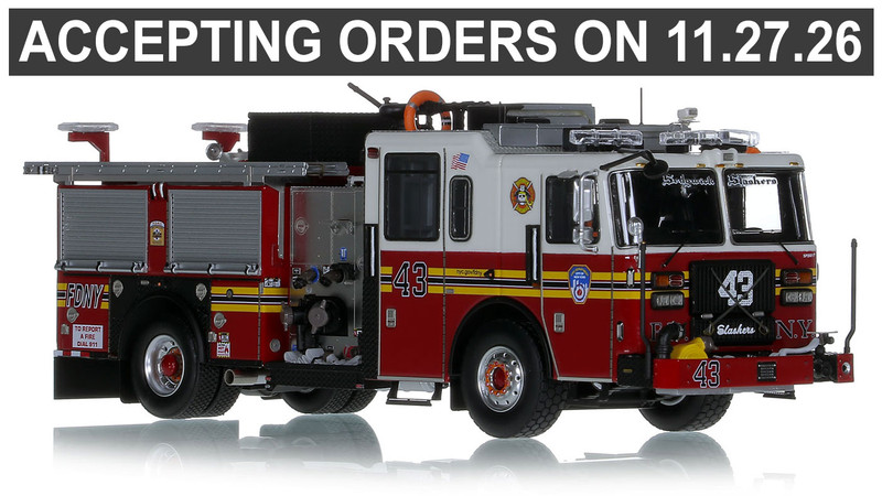 1:50 Scale Model of FDNY 2020 Seagrave Attacker HD Engine 43 - Bronx