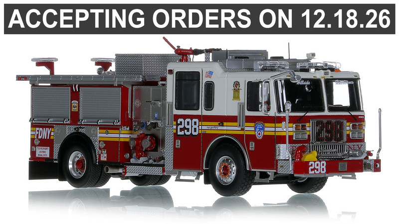 1:50 Scale Model of FDNY 2023 Seagrave Attacker HD Engine 298 - Queens