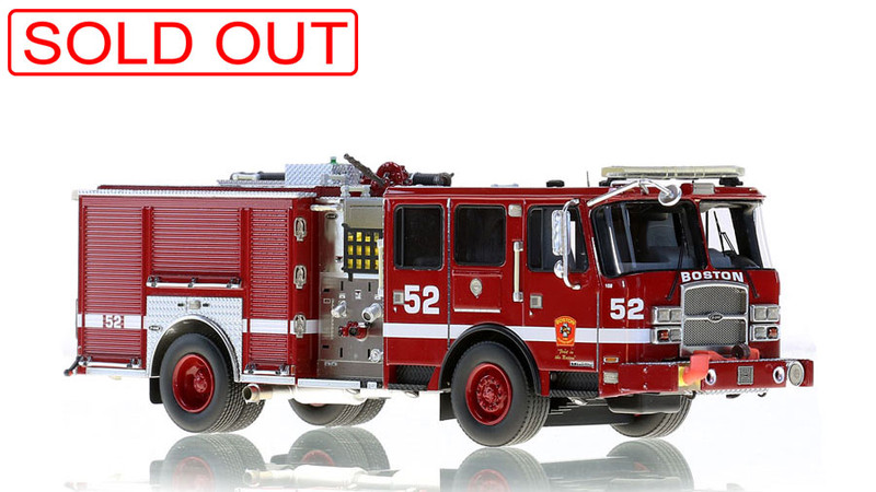 1:50 museum grade scale model replica of Boston Engine 52