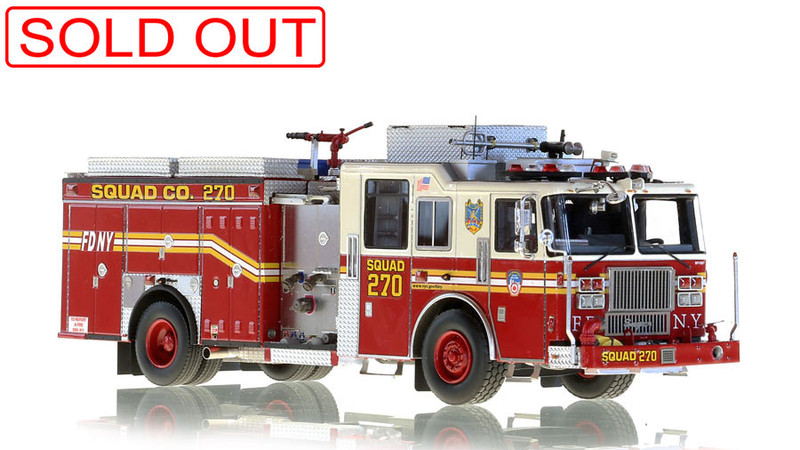 1:50 museum grade scale model of FDNY Squad 270