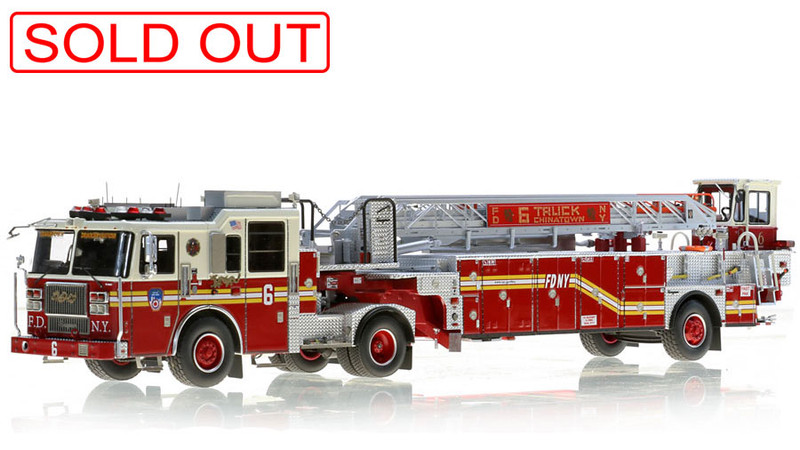 1:50 FDNY Ladder 6 scale model fire truck