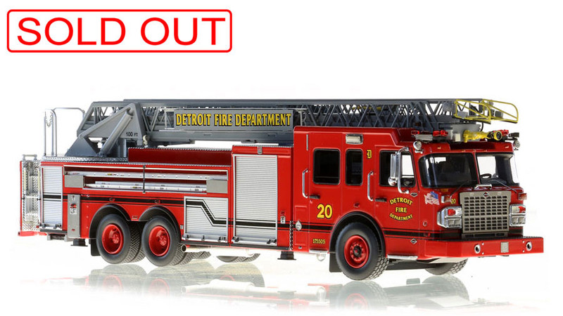 1:50 Detroit Fire Department Spartan/Smeal Ladder 20 scale model