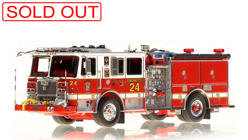 1:50 scale model of Washington DC Fire & EMS Engine 24