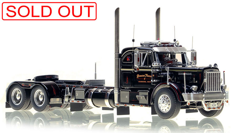 1:50 scale model of Jerry Howard's Midnite 1954 Autocar DC-75T