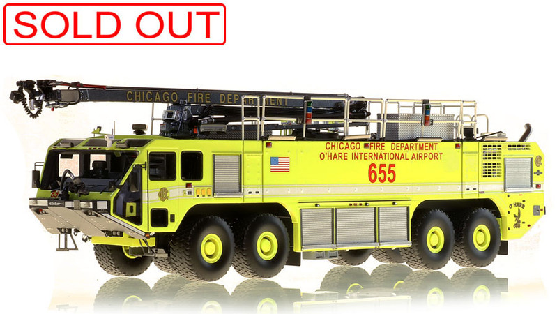 1:50 scale Chicago O'Hare International Airport Oshkosh 4500 Striker 8x8 ARFF 655