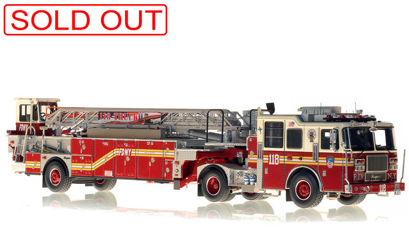 1:50 scale model of FDNY Ladder 118